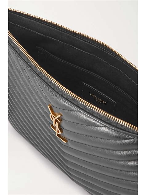 monogram ysl quilted leather tablet pouch bag|SAINT LAURENT Monogramme quilted leather pouch .